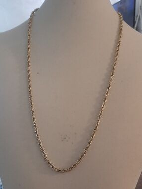 Classic Silvertone Rope Chain Necklace - Women's Jewelry